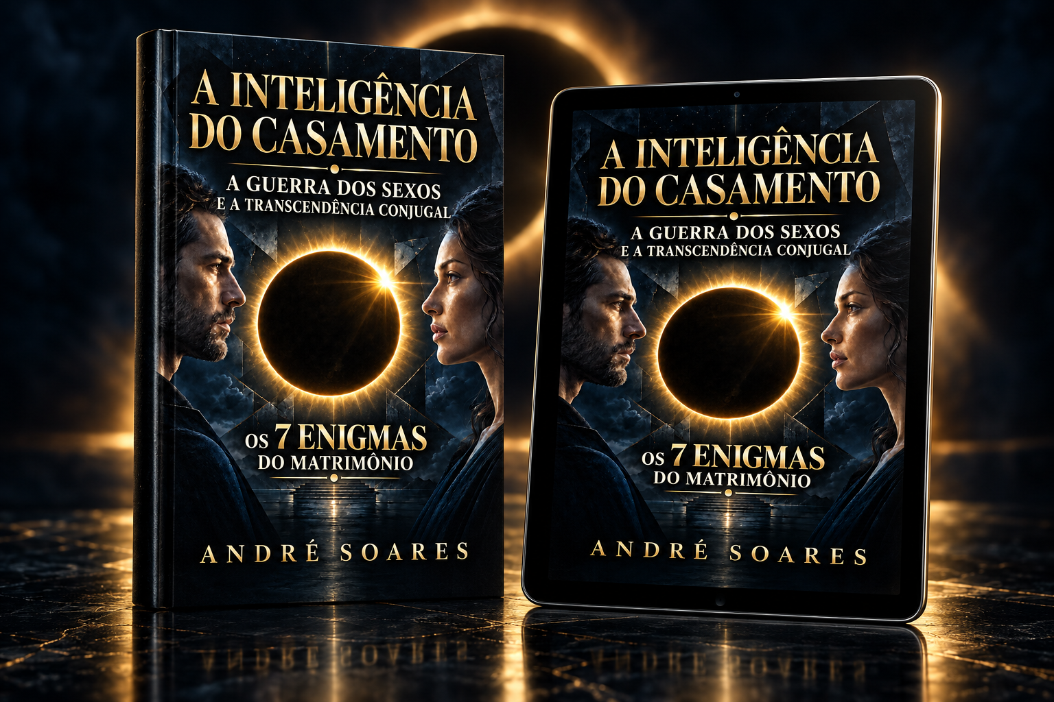Mockup oficial do livro e eBook A Inteligência do Casamento